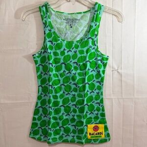 Bacardi Womens Cool Green Lime Tank Top Size SM